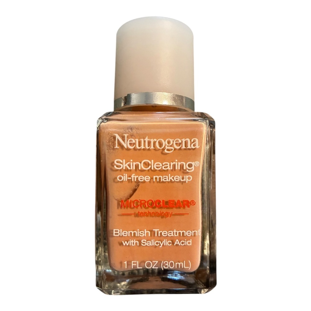 Neutrogena SkinClearing Oil-Free Makeup Foundation Buff 30 Salicylic 1oz